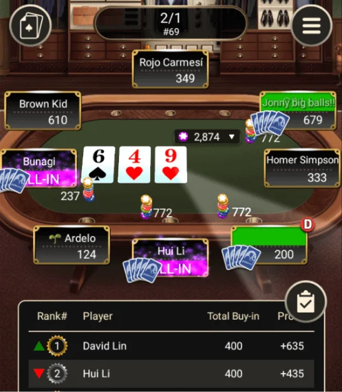 Texas poker hands